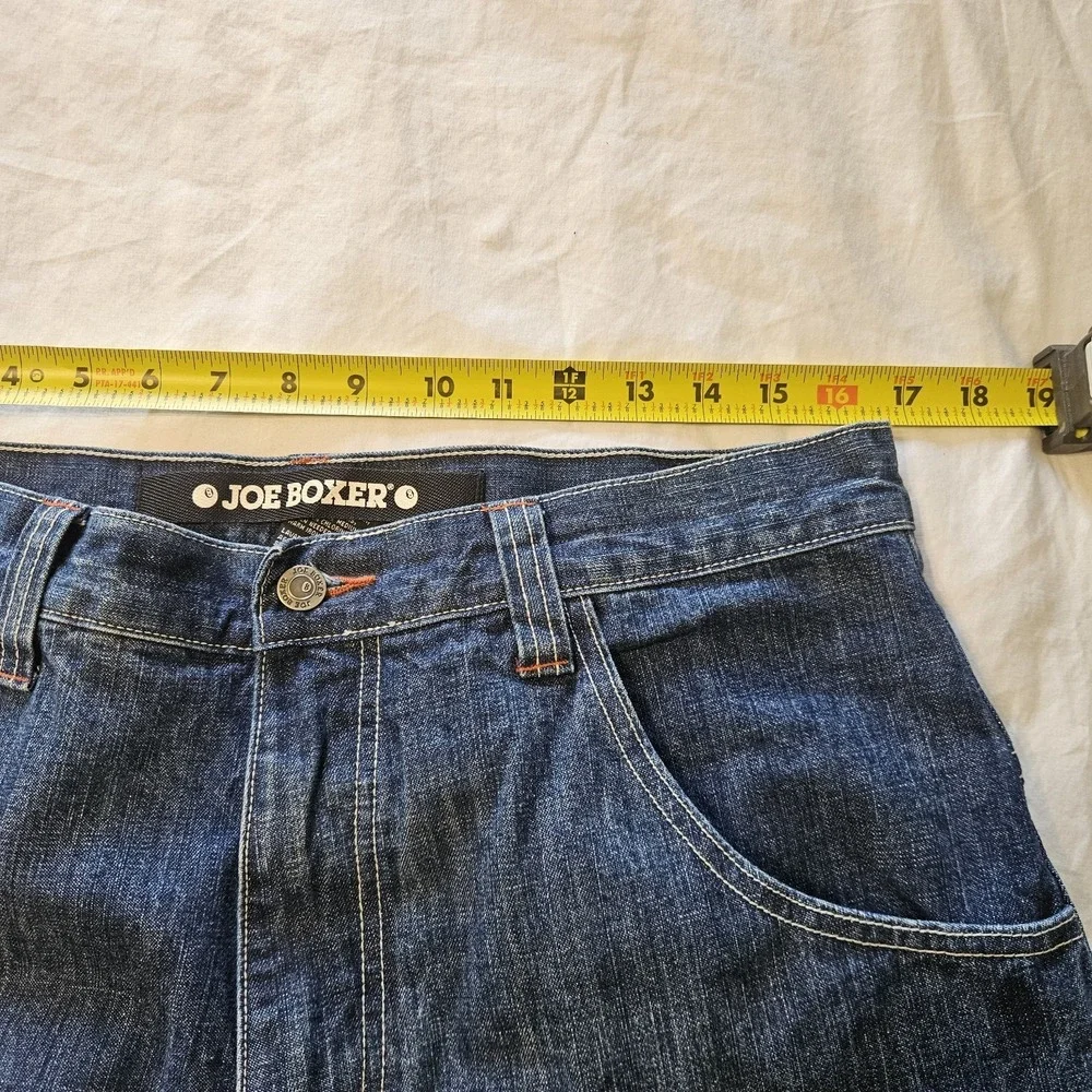 Vintage Y2K Joe Boxer Jeans Carpenter Baggy Size 34x30 8 Ball Denim Skater‎